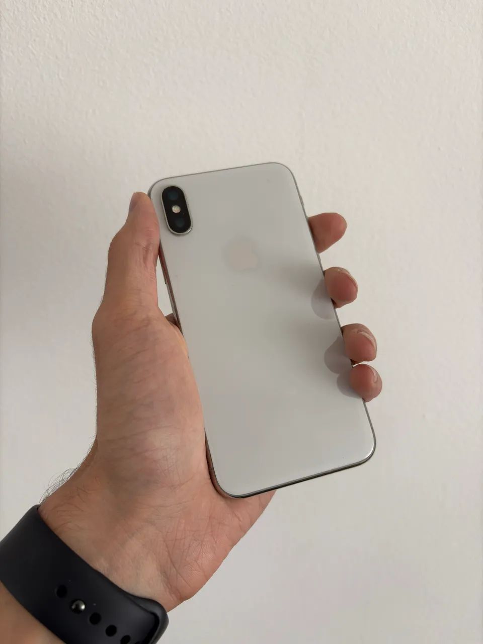 iPhone X (10) Branco/Prata 64GB Excelente - Celulares e