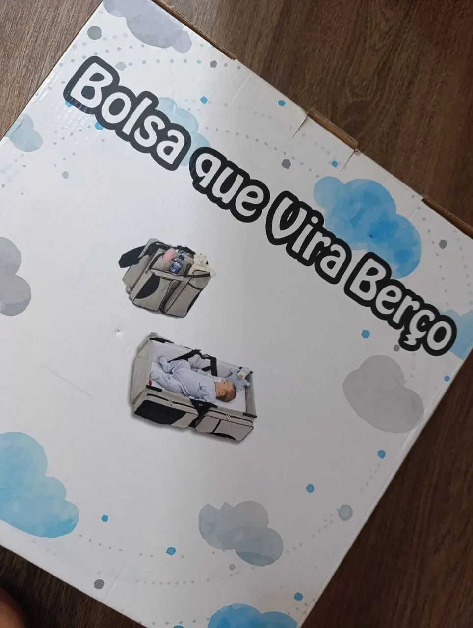 Bolsa que vira berço 