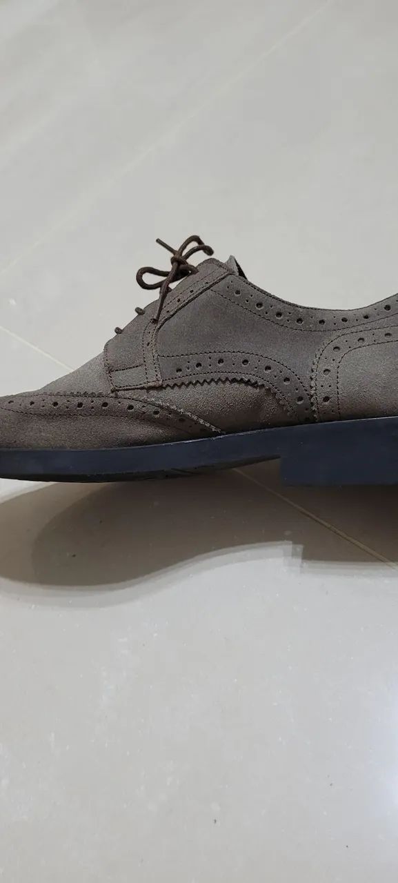 Sapato Oxford Marrom em Couro
