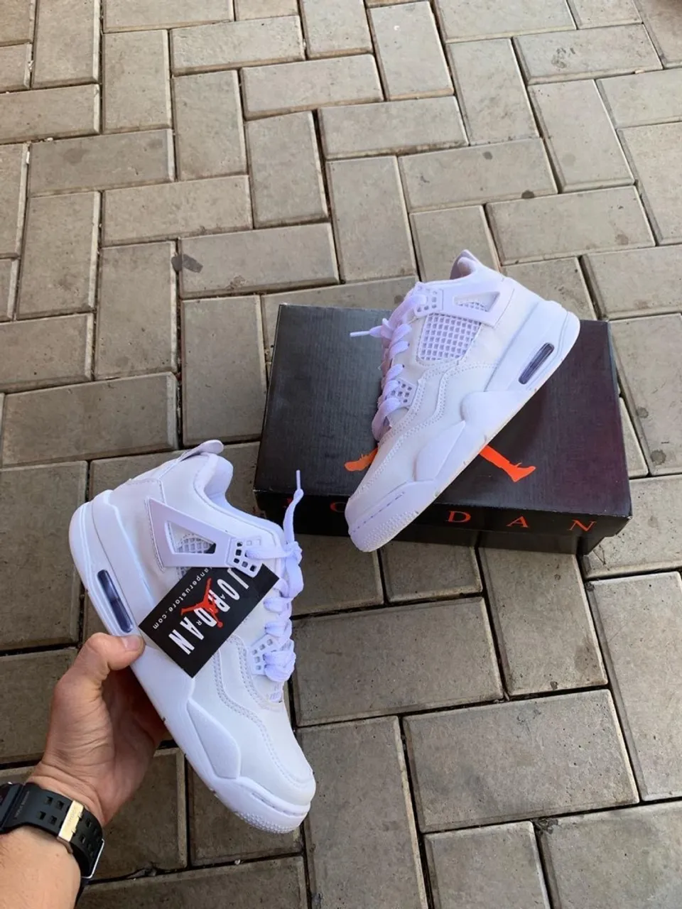 Air Jordan 4 Pure Money - Branco - Novo