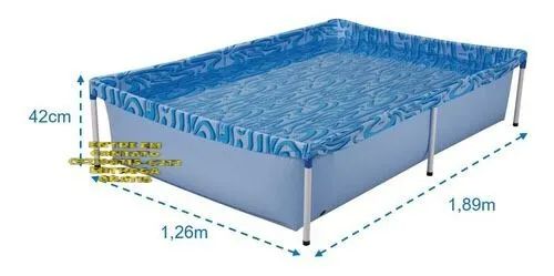 Piscina Inflável Infantil Retangular de 400L,1000L e 1500L / Pronta Entrega - Foto 3