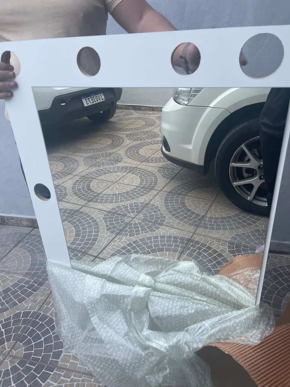 Espelho para penteadeira com espaço para luz - Foto 3