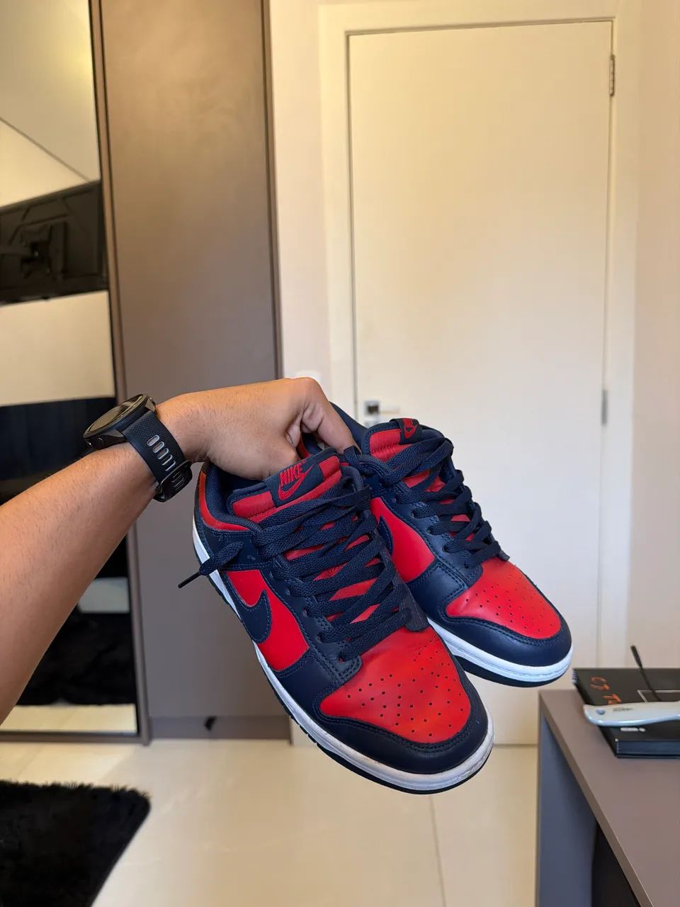 Dunk Low Navy Red 39BR - Foto 3