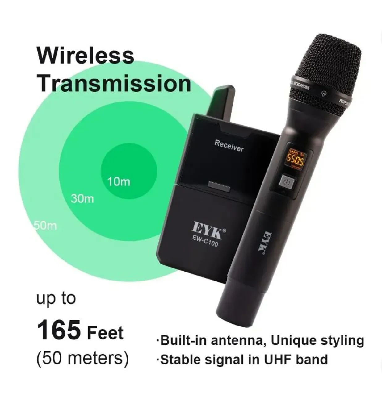 Microfone EYK EW-C100 - Usado em Otimo Estado.  - Foto 4