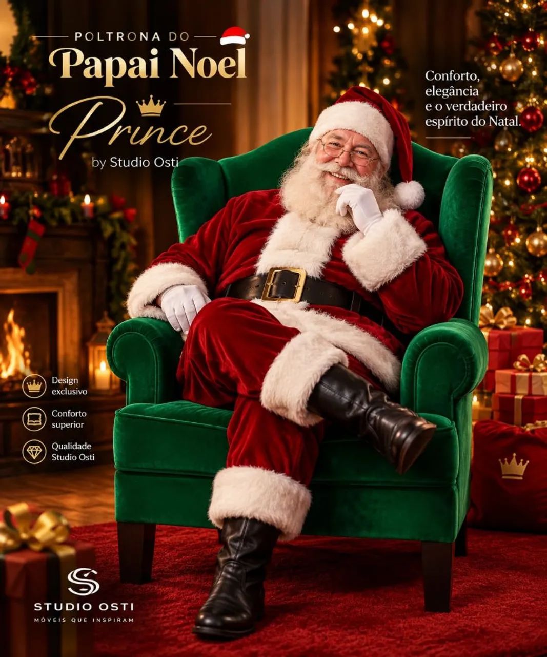 Poltrona Trono do Papai Noel - Foto 2