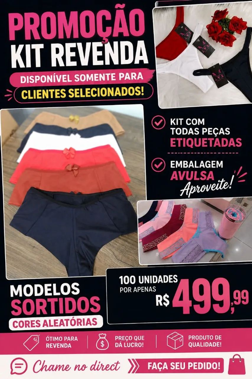 Kit calcinhas revenda - Foto 2