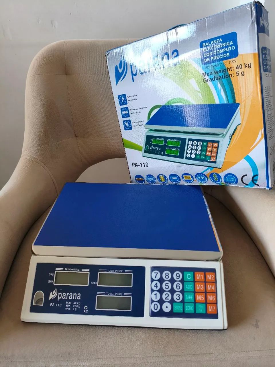 Balança digital 40 kg nova com bateria e cabos  - Foto 2