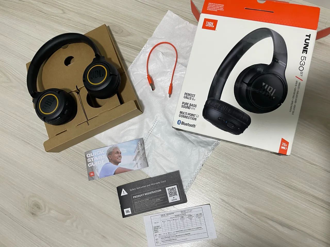 Fone JBL Tune 530bt Original sem uso