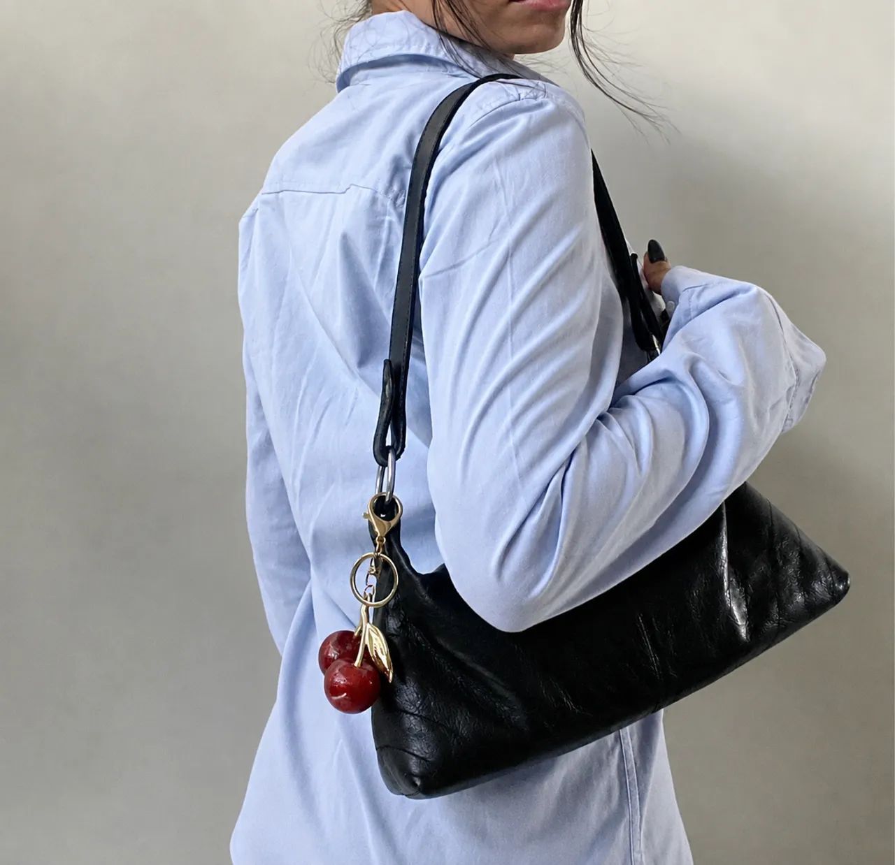 Bolsa em couro vintage, anos 2000 - Foto 2