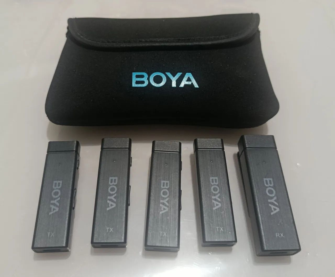 MICROFONES LAPELA DA MARCA BOYA,, 4 MICROFONES