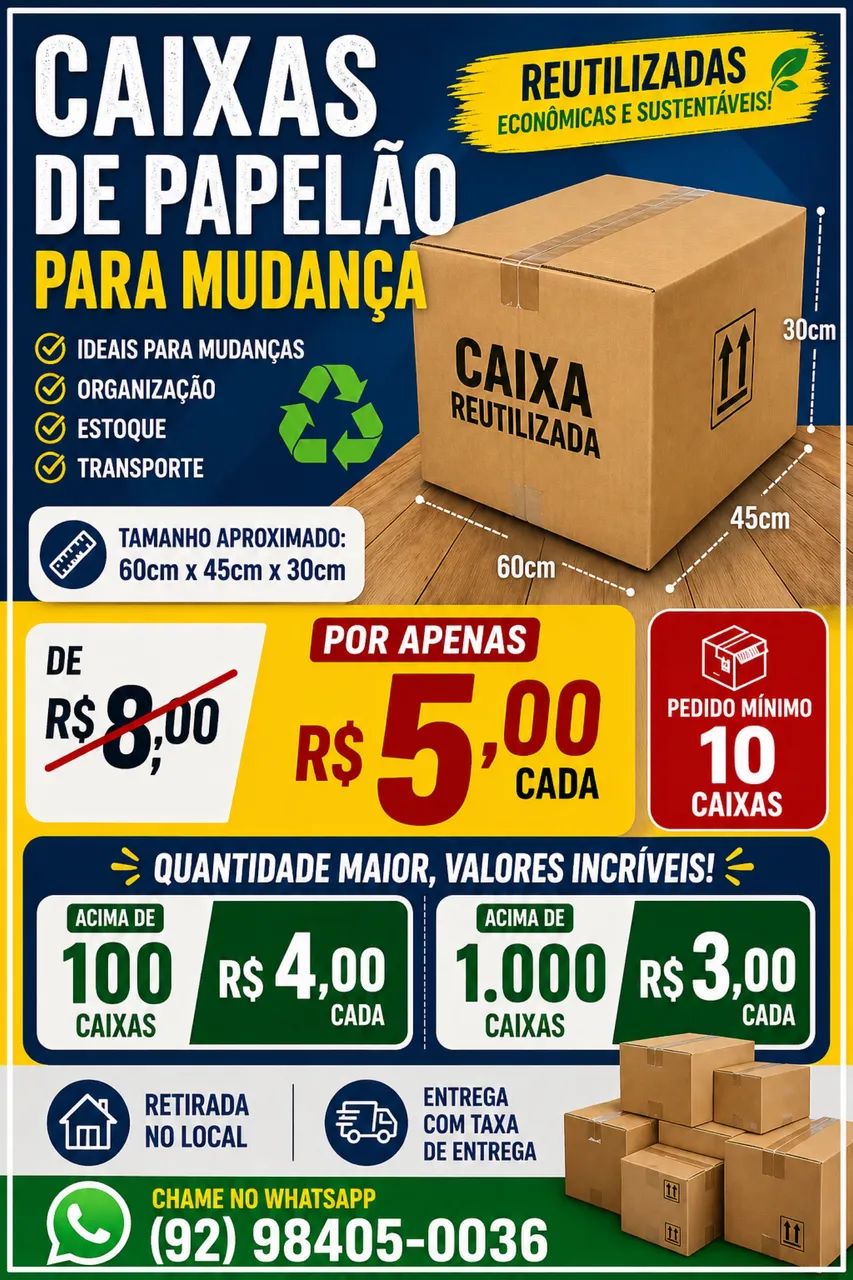 Caixas papelão 