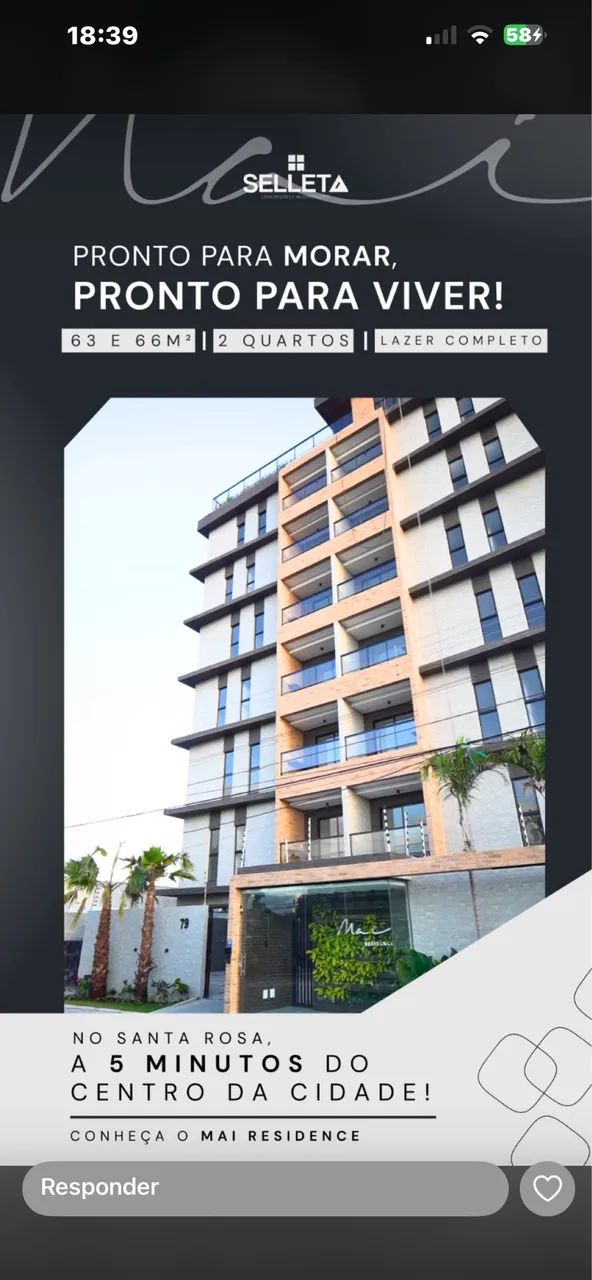 1.700 Lindo apartamento com piscina 