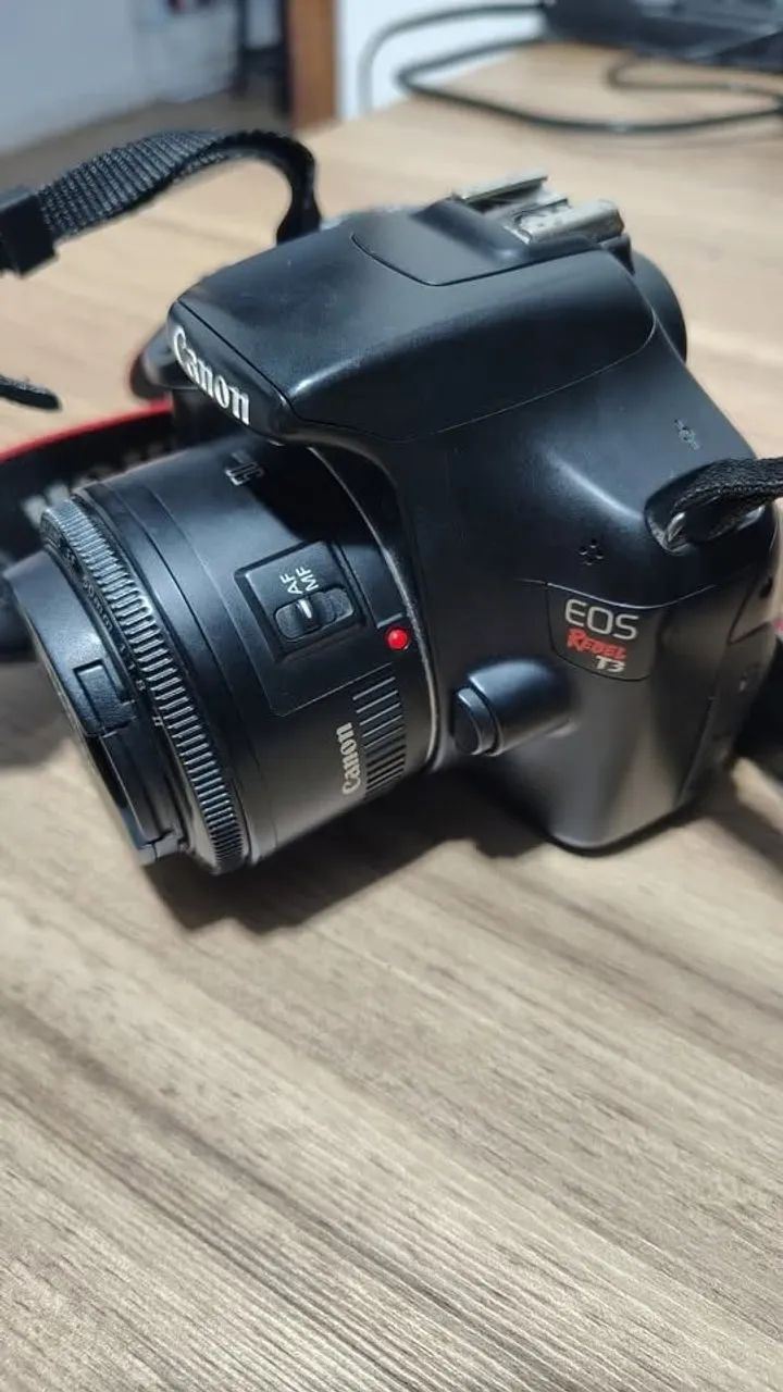 VENDO CÂMERA CANON EOS REBEL T3 + LENTE 50MM + KIT COMPLETO - Foto 4