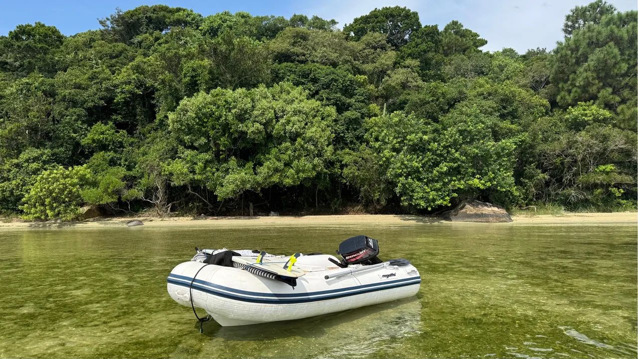 Bote em excelente estado com carreta rodoviaria nova - Foto 2