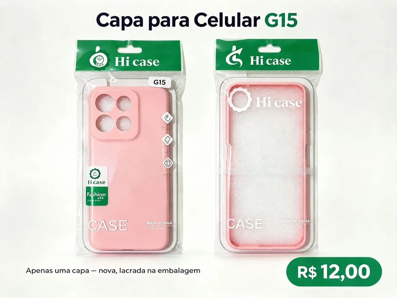 Capa para Celular G15 Rosa - Nova Lacrada