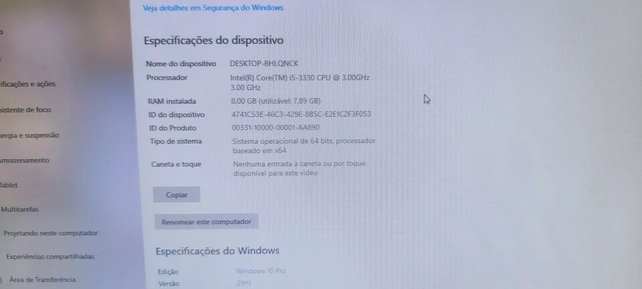 PC completo I5 3330 8gb DDR3 SSD DE 120gb +HD 1tera funcionando tudo perfeitamente  - Foto 4