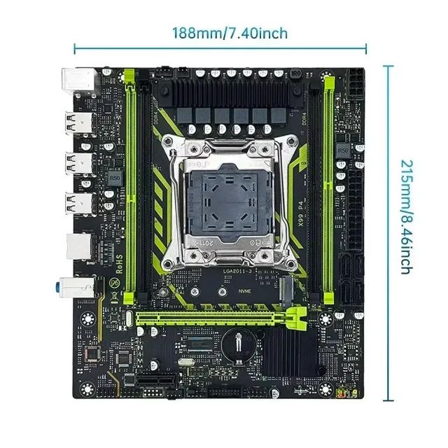 Placa Mãe Soyo, XEON, mATX, DDR4, X99, 12x 32,36 - Foto 3