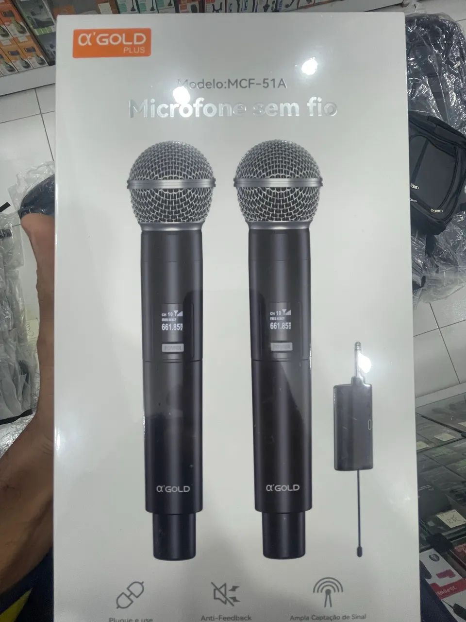 2 MICROFONES SEM FIO PROFISSIONAL  - Foto 2
