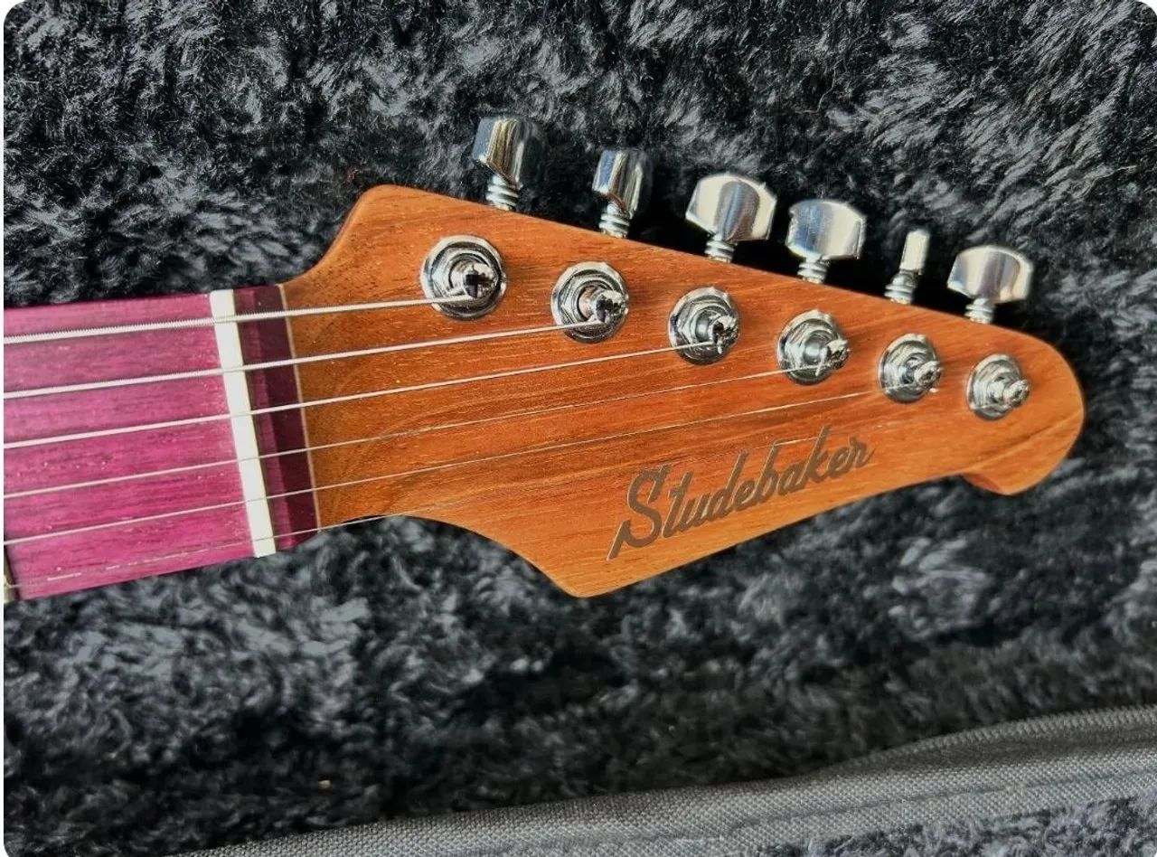 Guitarra Elétrica Studebaker Starliner Custom Rose - Foto 4