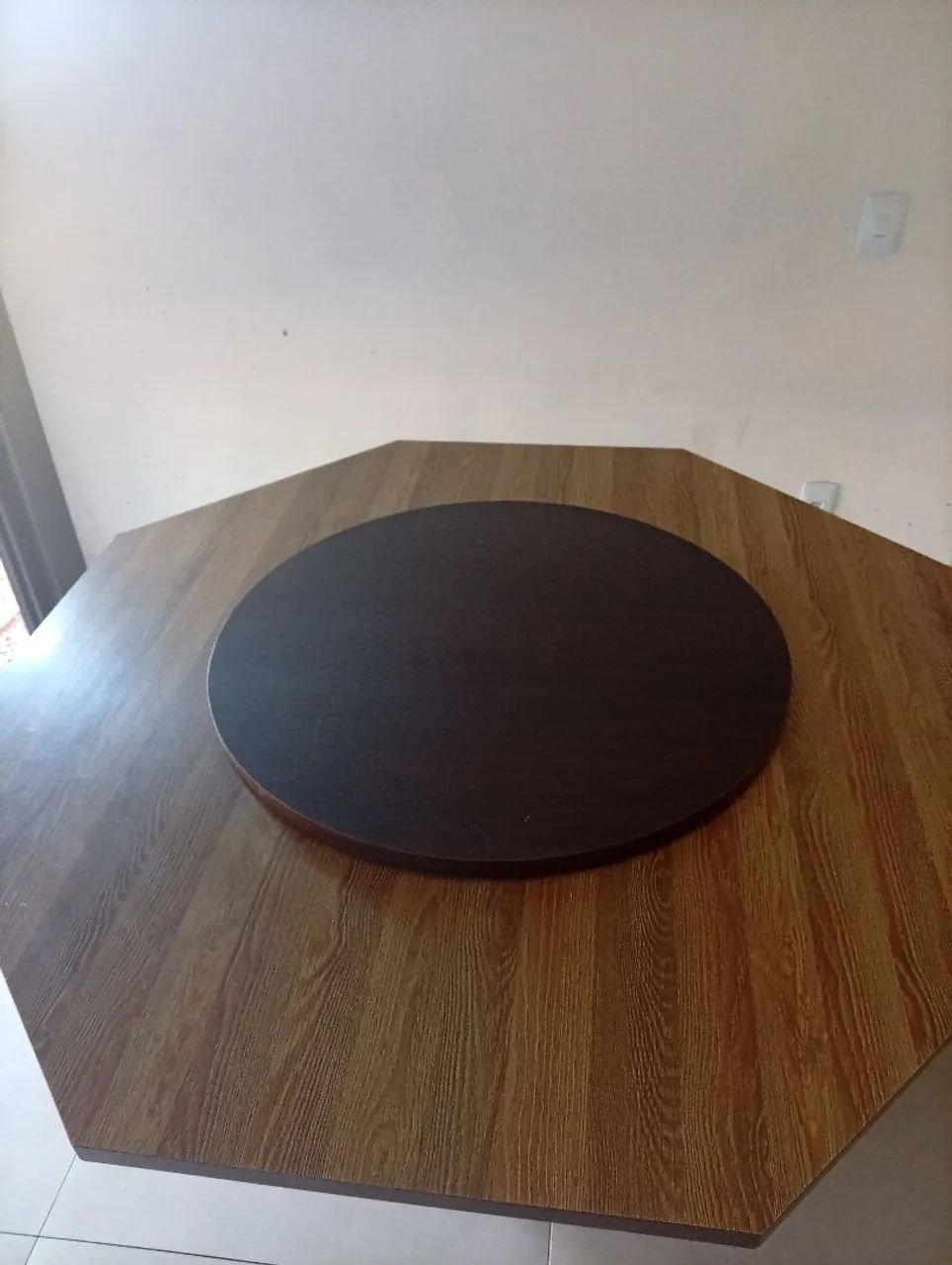 Vendo mesa sextavado com giro no centro  - Foto 2