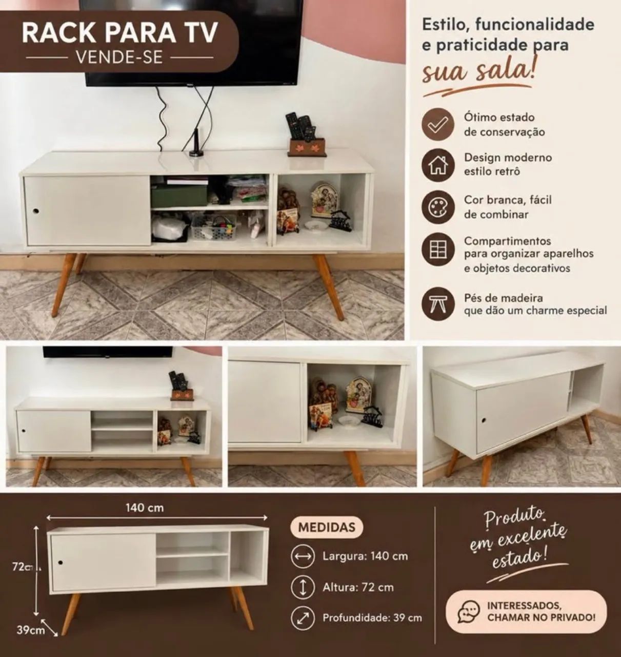 Vendo Rack para sala