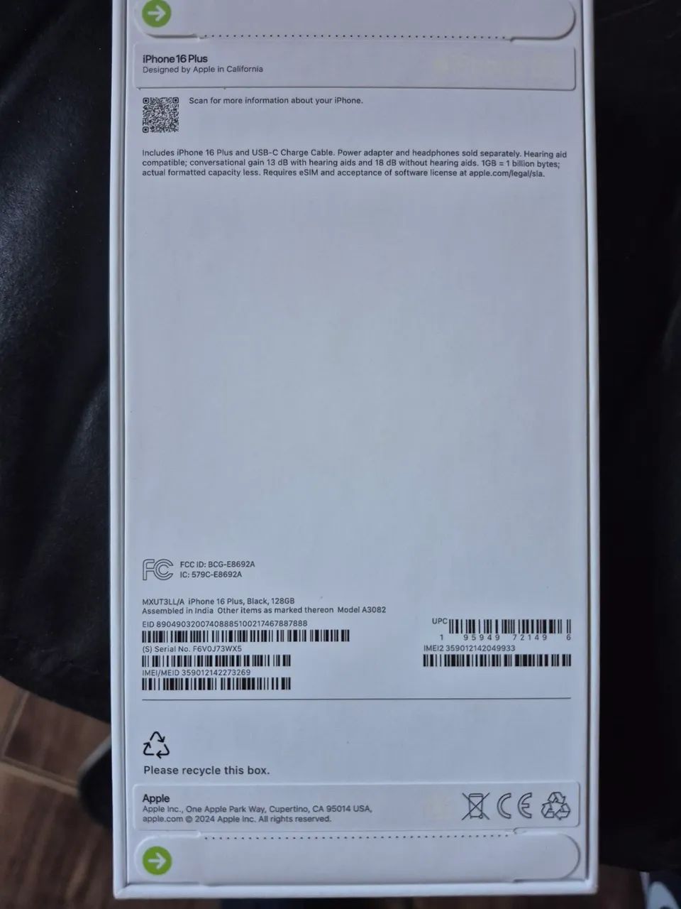 i Phone 16 plus na caixa - Foto 2