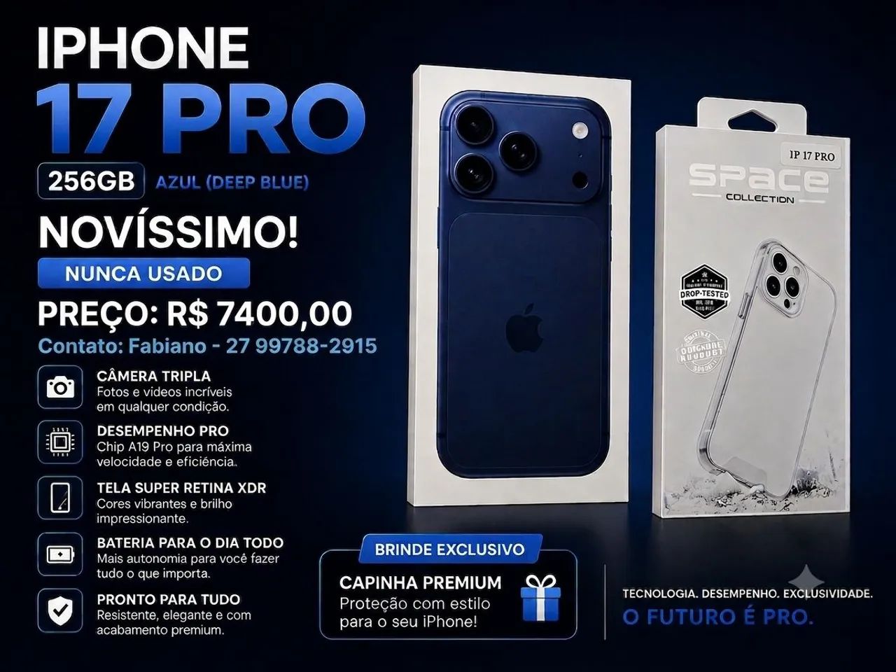 Iphone 17 Pro 256GB Novo - Foto 2