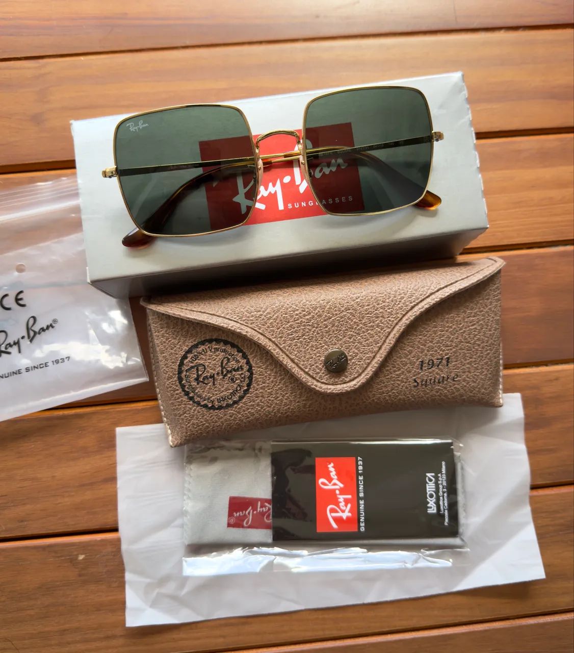 Oculos de sol ray-ban SQUARE REVERSE rb1971 L 9147/31 - Foto 2