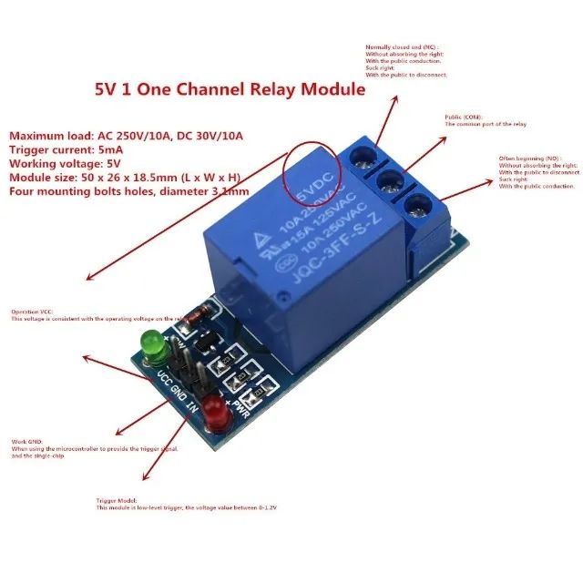 arduino Módulos de relé 1 canal - Foto 5