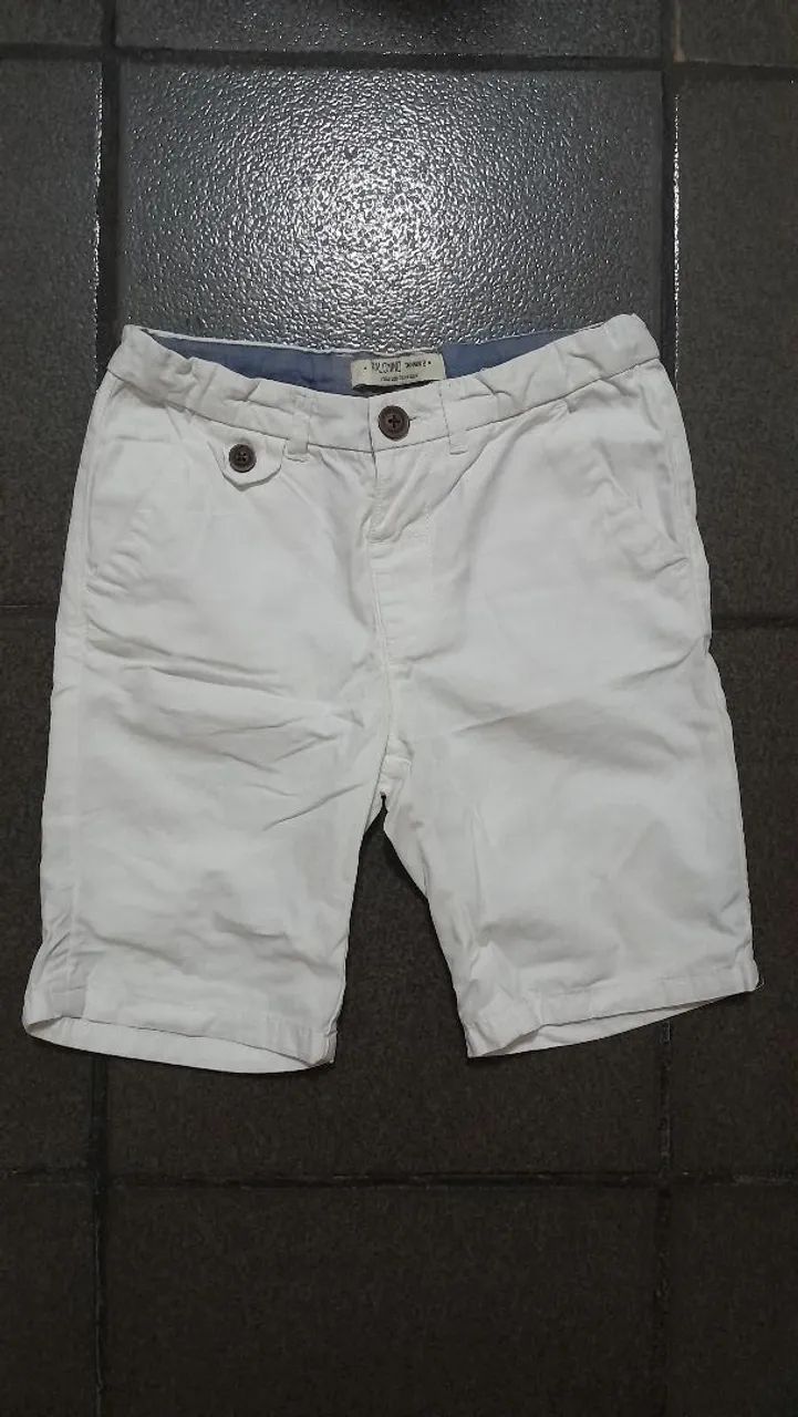 Shorte Branco Menino 8 anos 