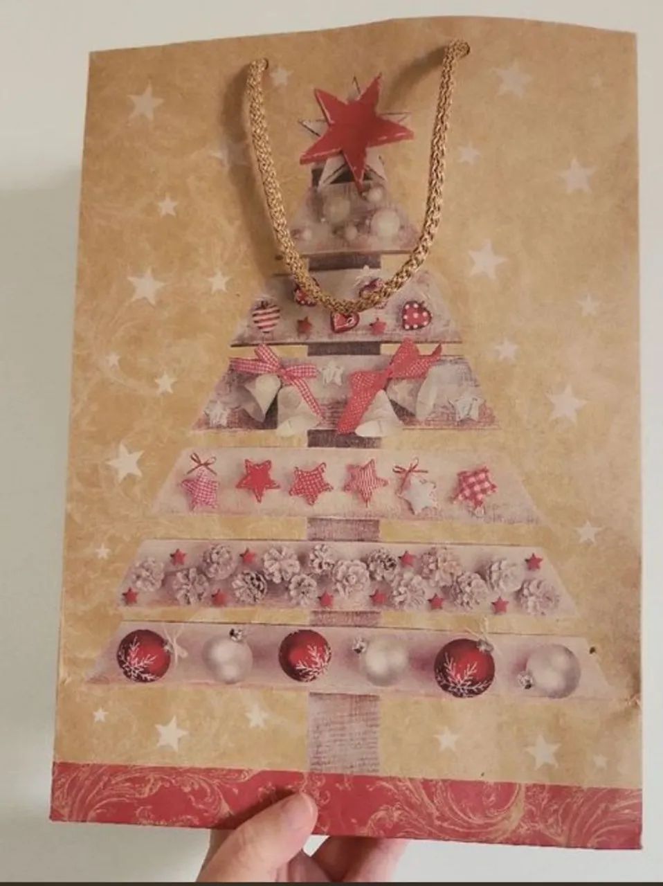 sacola de presente de natal árvore de natal