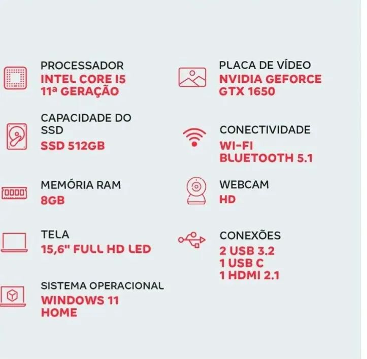 Notebook Gamer Acer Nitro 5, Intel Core i5, 11ª Geração  - Foto 5