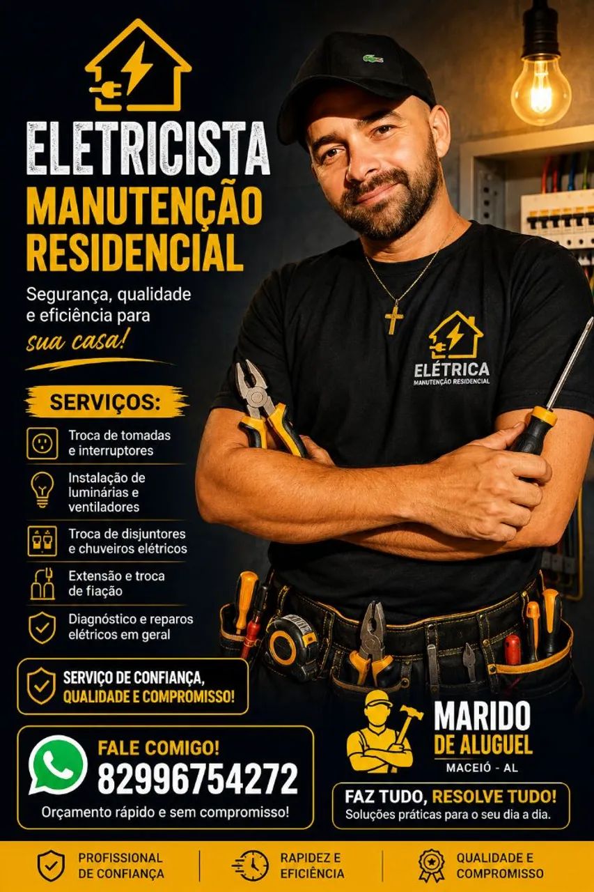 Eletricista de confiança em Maceió 