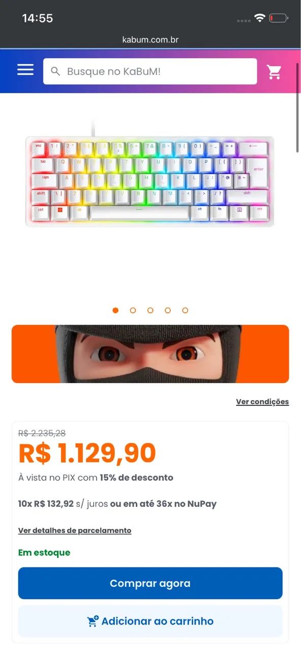Teclado   Razer  hutsman mini 60%  - Foto 3