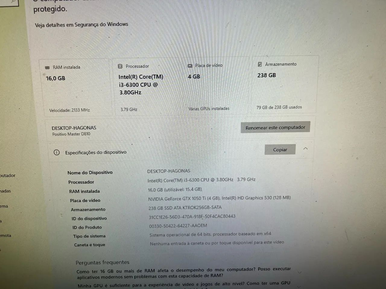 PC Gamer Intel Core i3 + gtx 1050 ti - Foto 4