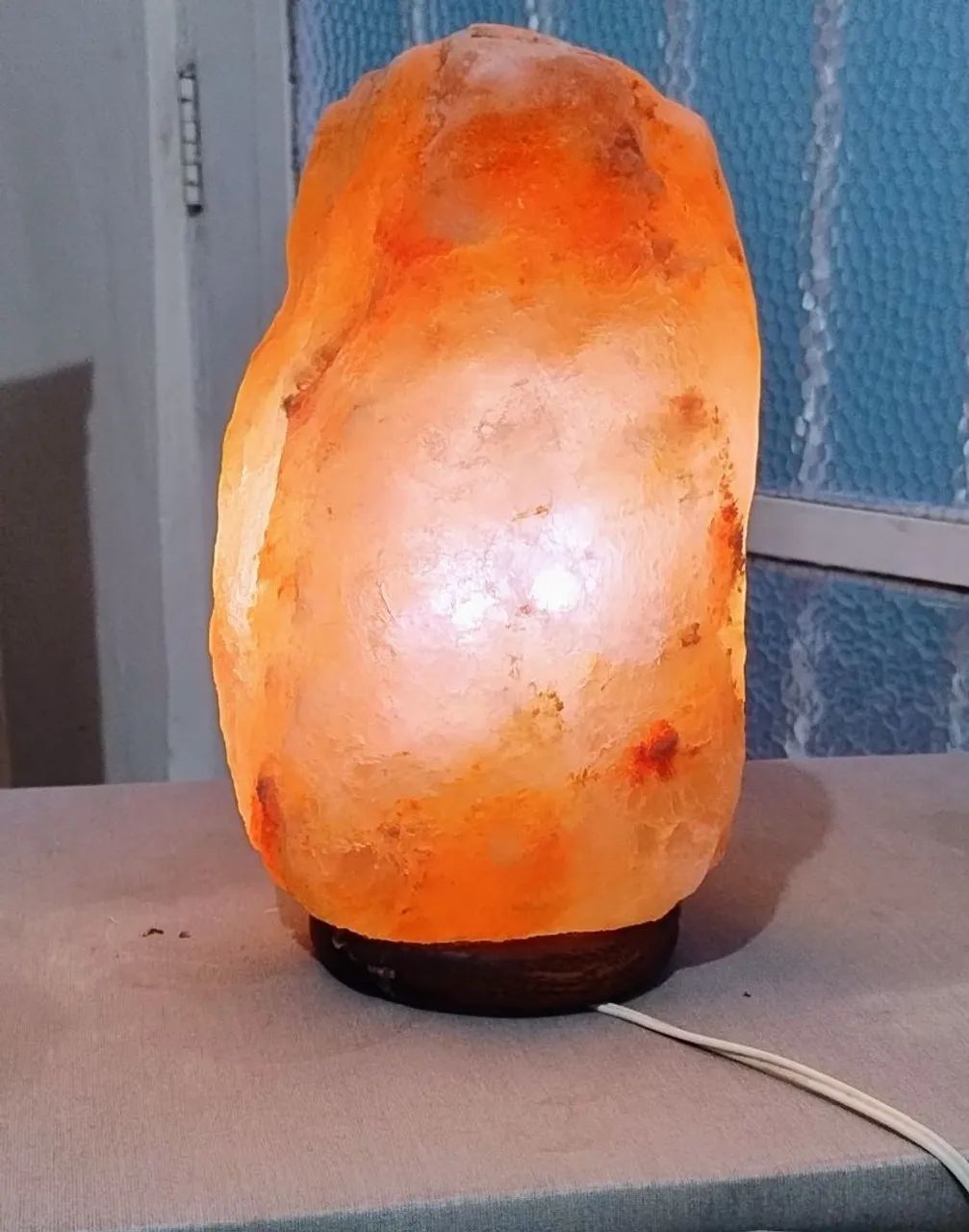 Luminária sal de Himalaia 