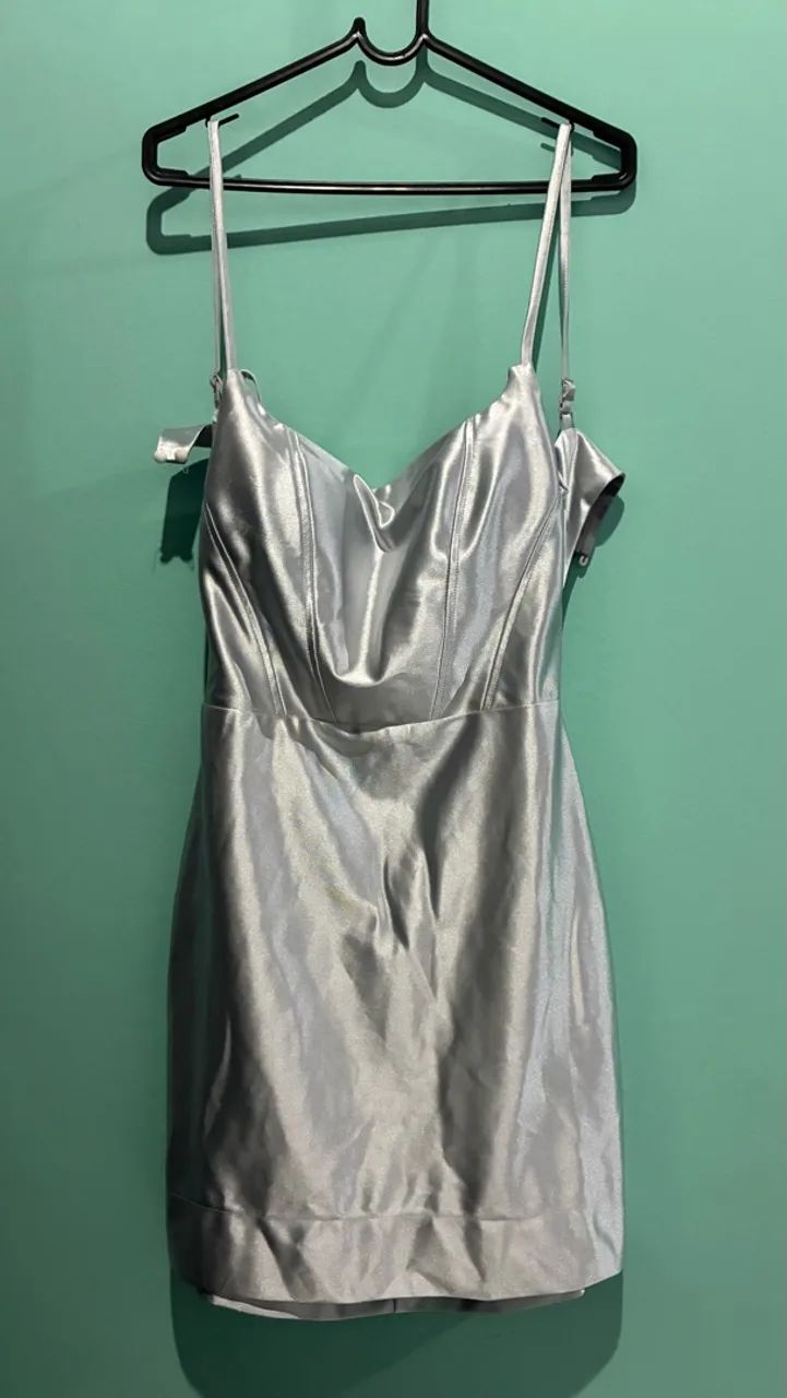 vestido prata