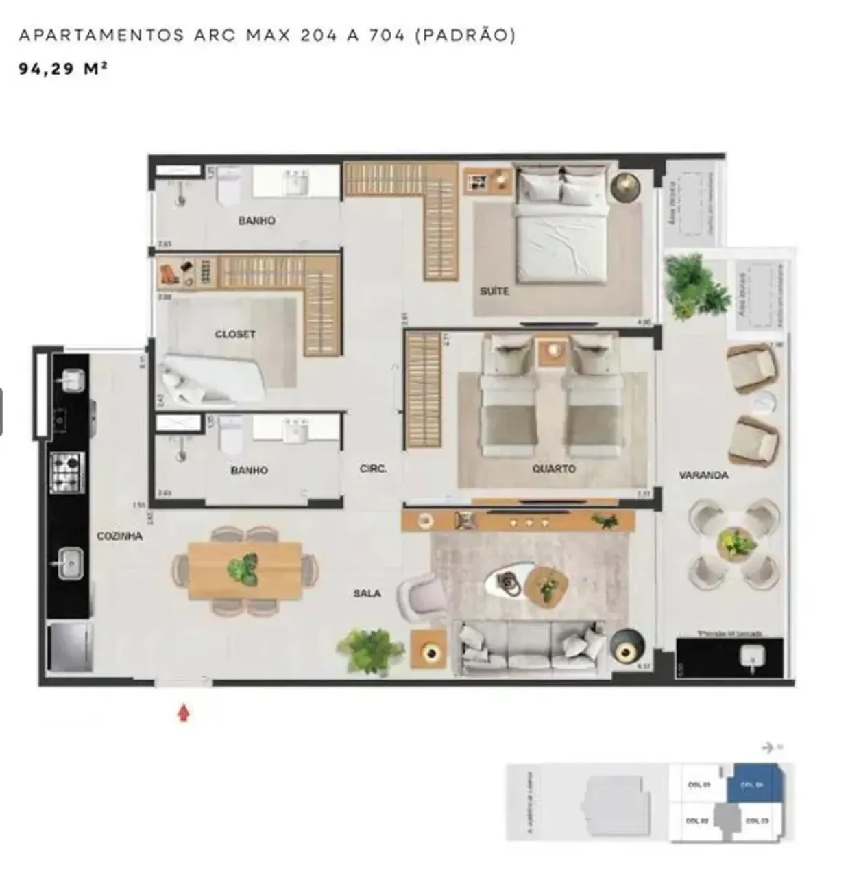 PLANTA 94m²