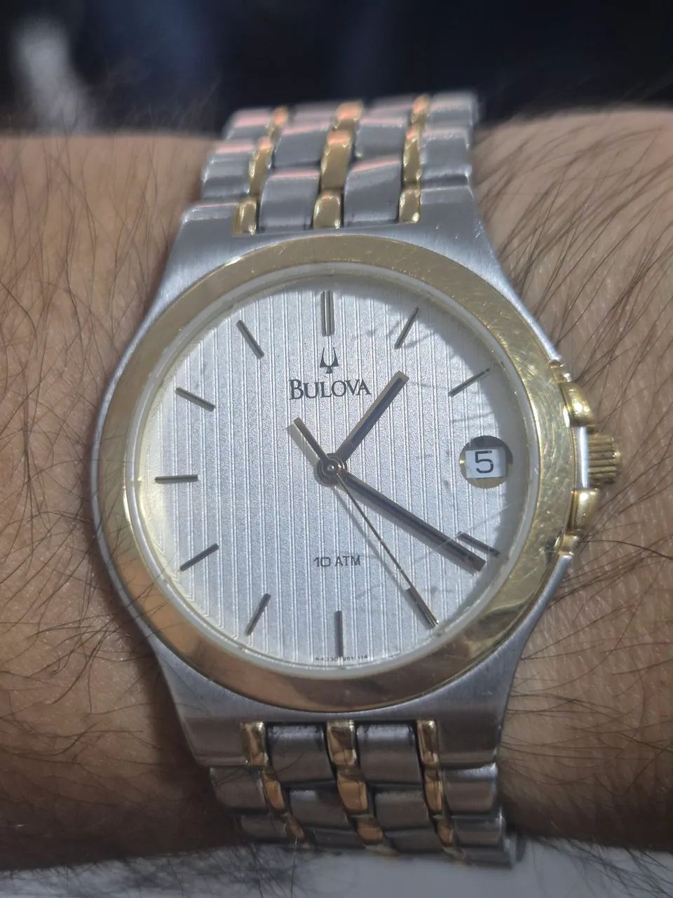 Relógio BULOVA SOCIAL  À QUARTZ   955.114   -   FUNCIONANDO PERFEITAMENTE - Foto 2