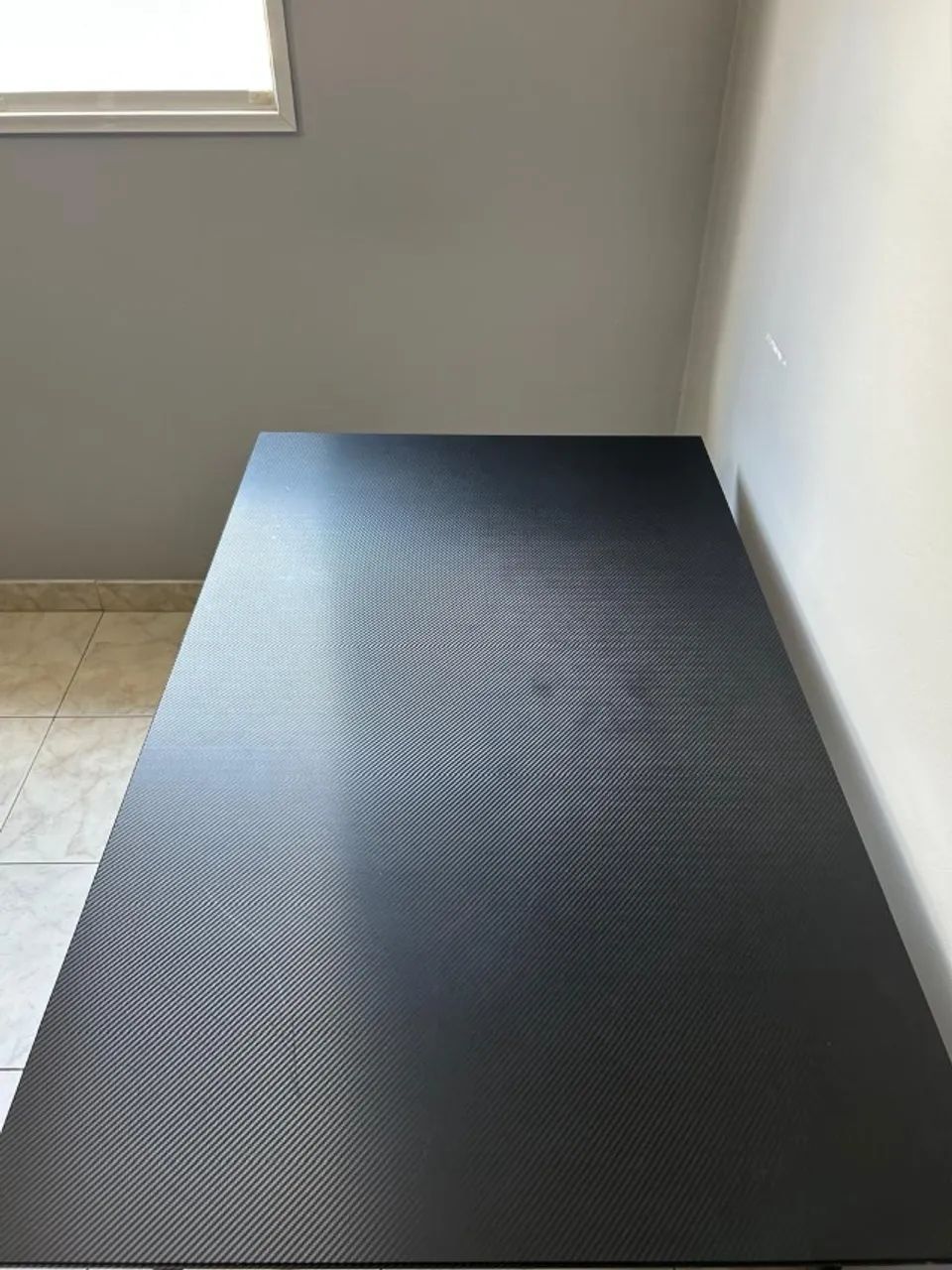 Mesa de escritorio vidro com cavaletes - Foto 5
