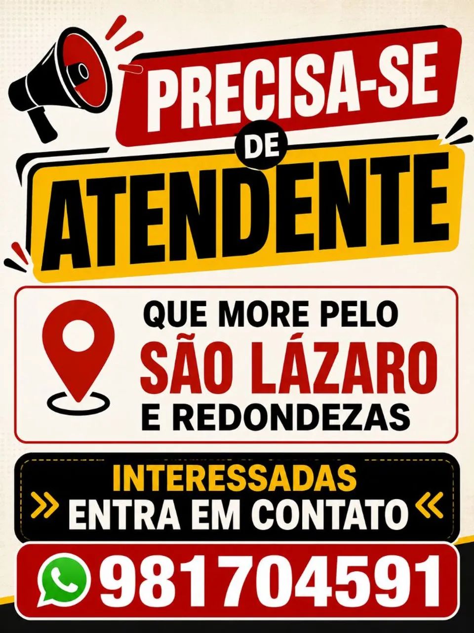 Atendente de padaria 
