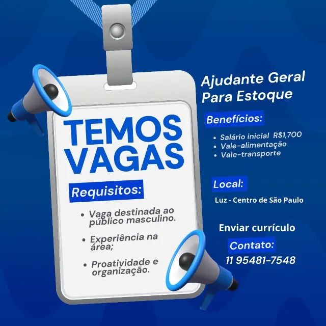 Auxiliar de Estoque - E-commerce