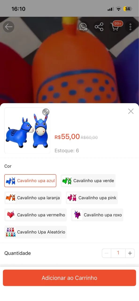 UPA UPA cavalinho infantil  - Foto 3