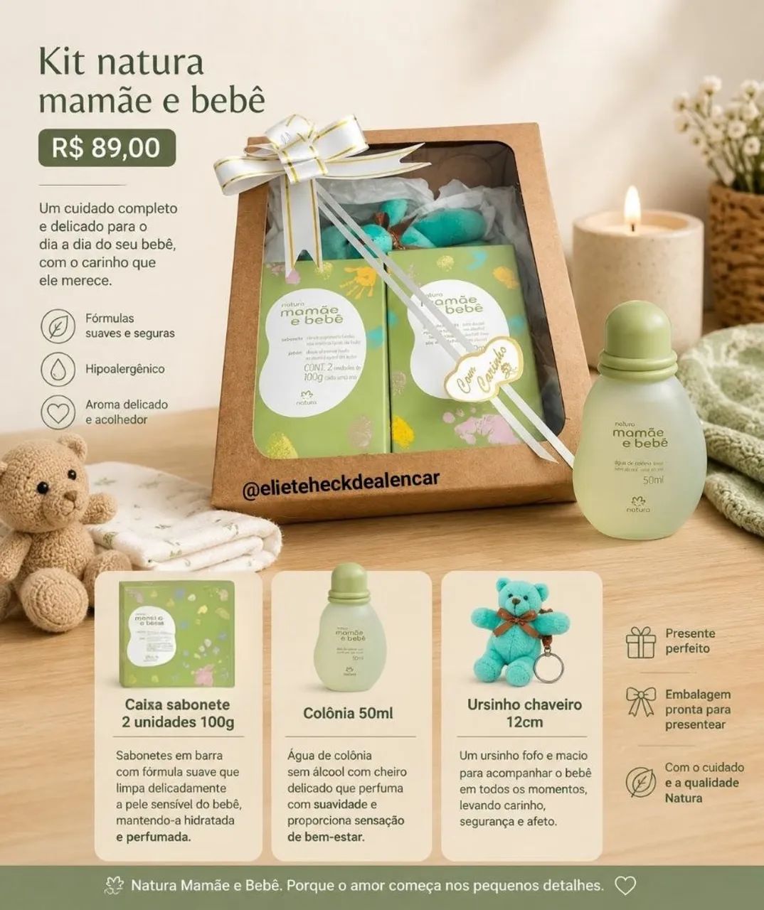 Kits presentes natura mamãe e bebê  - Foto 3