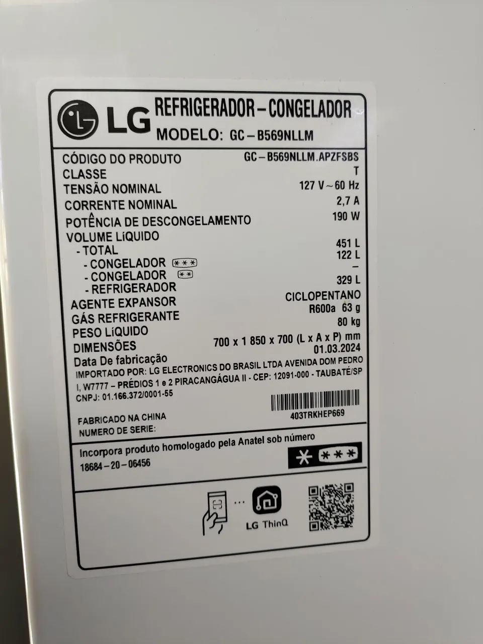 Geladeira LG SMART  - Foto 2