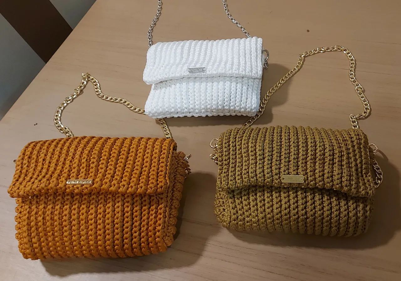Bolsas de crochê 