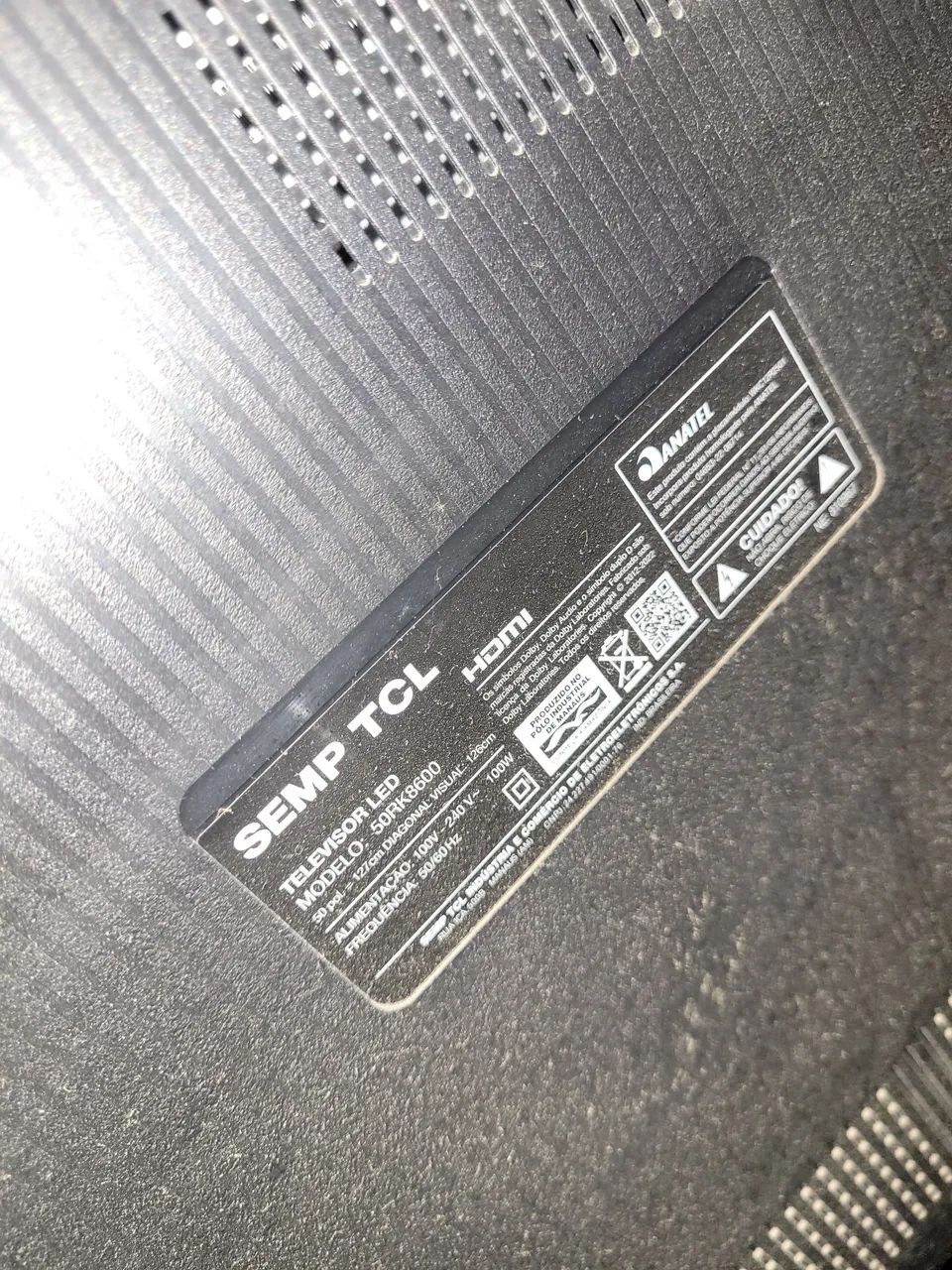 Tv semp tcl 50' tela quebrada - Foto 3