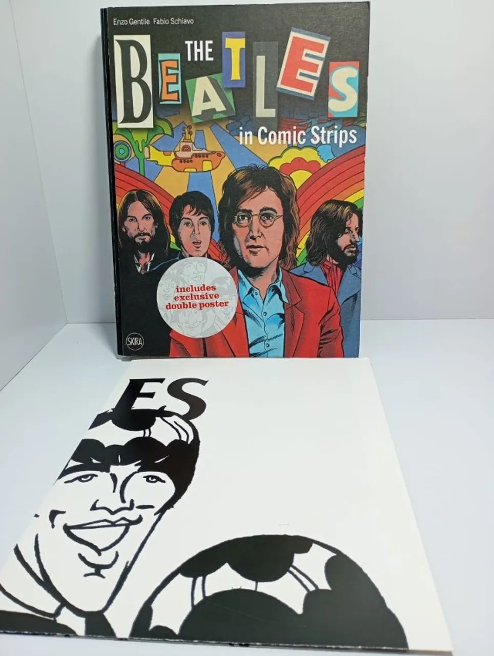 livro the beatles in comic strips importado capa dura 240 paginas