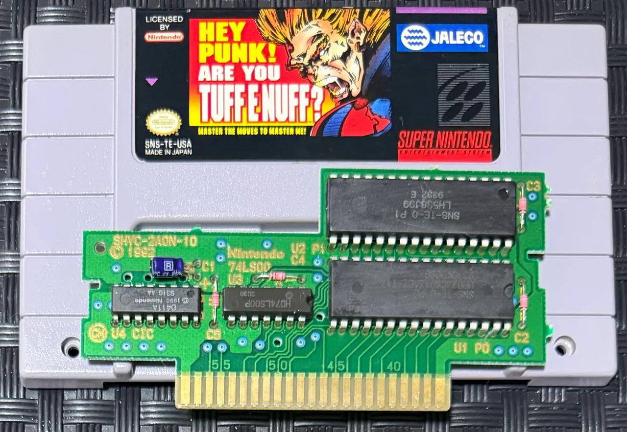 Tuff E Nuff SNES Original + Caixa Repro | Jaleco | Testado e Funcionando - Foto 2