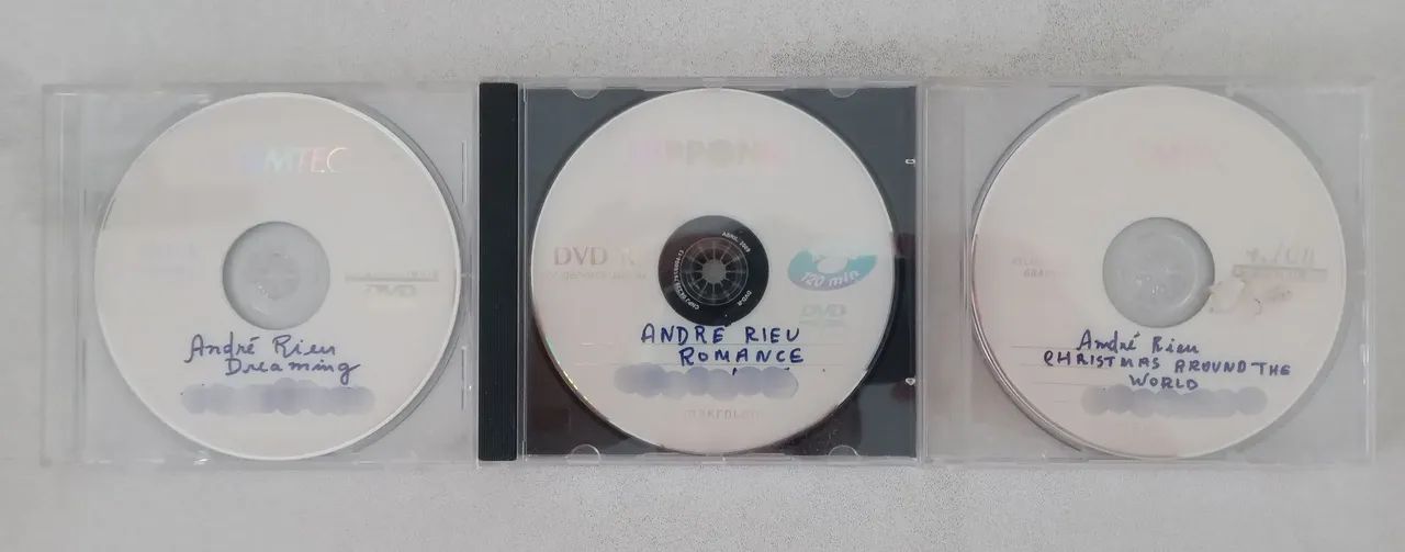3 DVDs do Maestro André Rieu